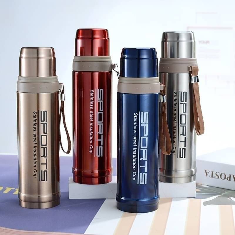 Double Layer Stainless Steel Sports Bottle 750ml Vacuum Cup
